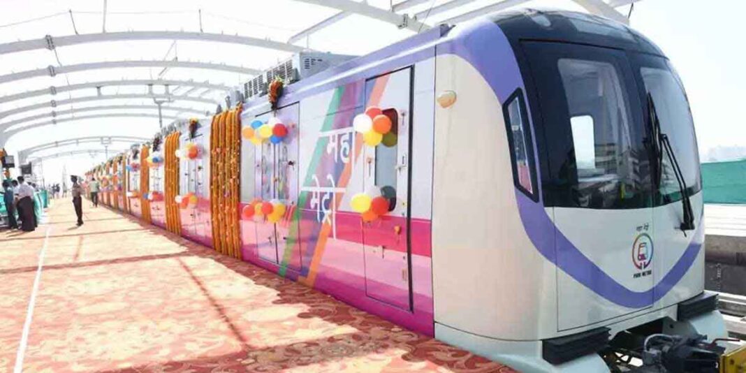 Pune Metro Line 3 Debuts made in india trains