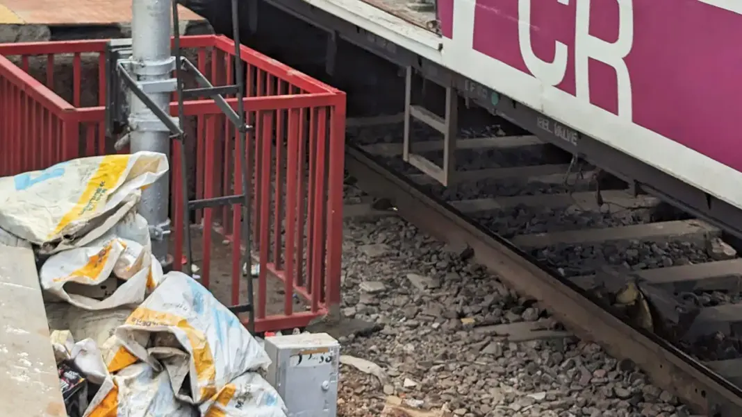 Mumbai Railways Install Red Safety Boxes to Prevent Trespassing