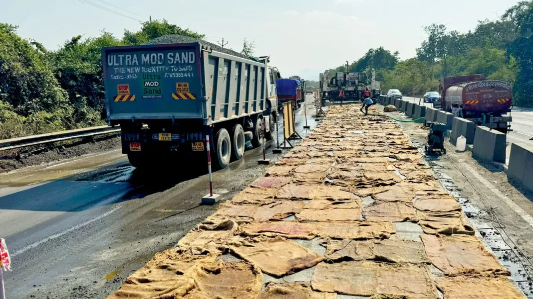 Mumbai-Ahmedabad Highway Shows Construction Flaws