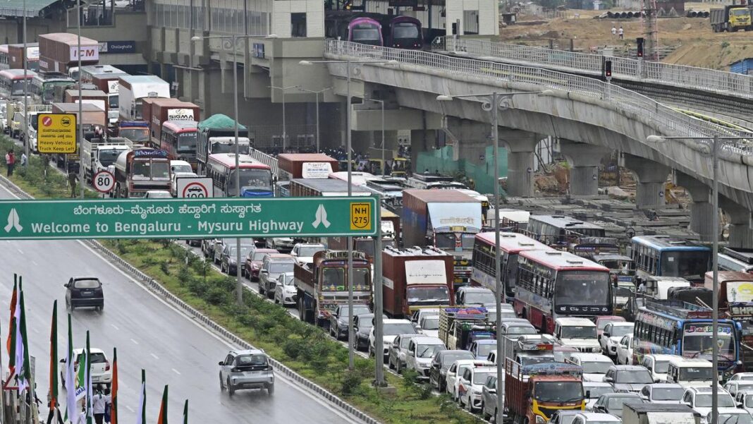 Traffic Chaos on Key Bengaluru-Mysuru Highway Stretch
