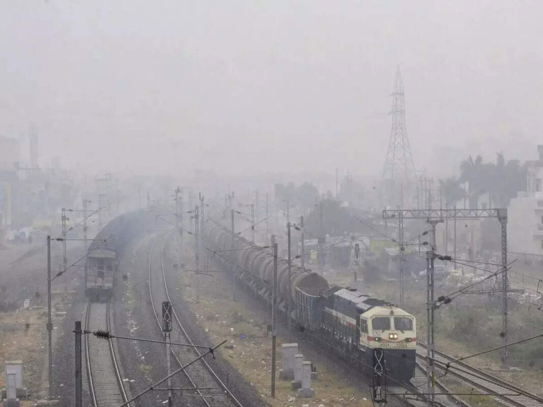 Dense Fog Engulfs Chennai, Bringing Traffic and Trains to a Halt