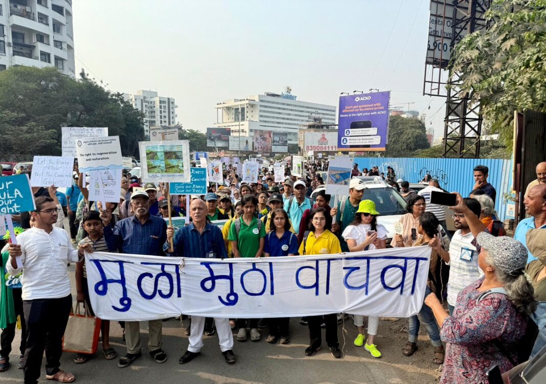 Pune Residents Protest Against RFD Project to Save Rivers