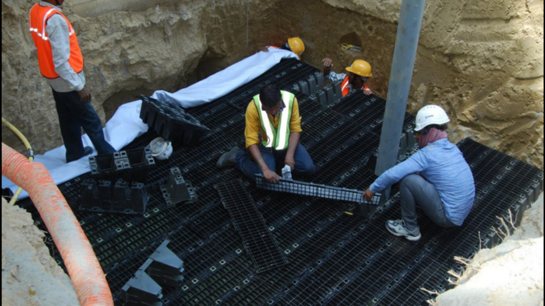 Delhi Modular Rainwater Harvesting System to Address Waterlogging