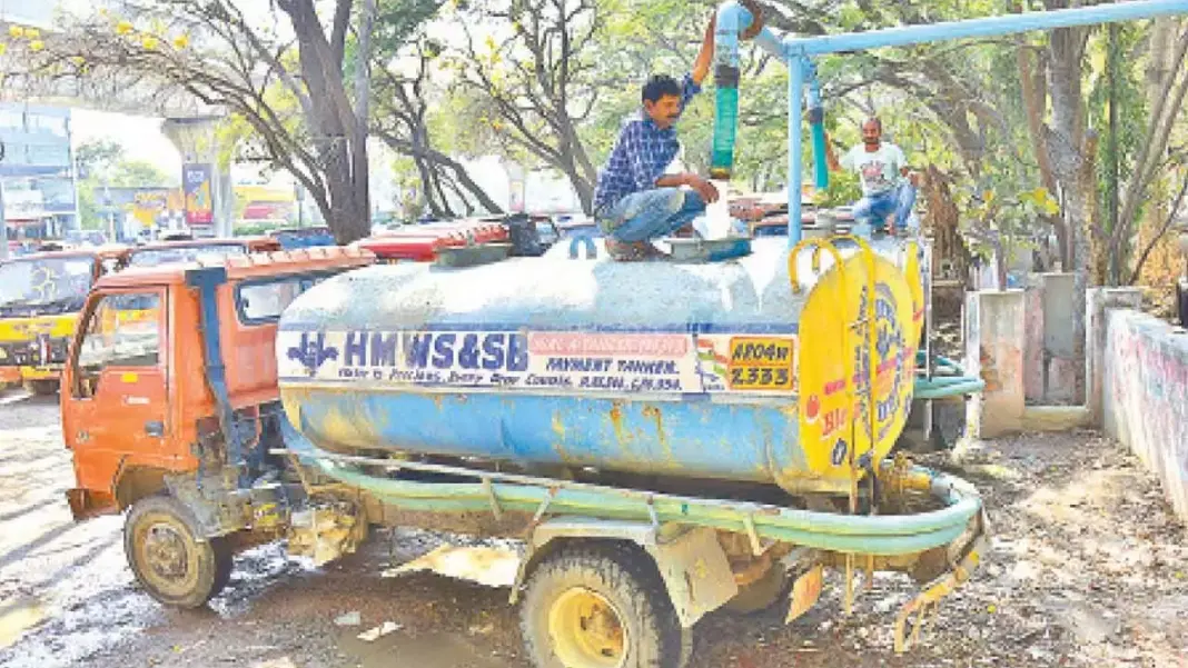 Hyderabad Water Supply Board Plans to Clear Tanker Booking Delays