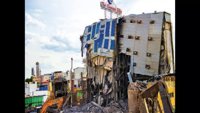 Chennai Authority Demolishes T Nagar Illegal Floors