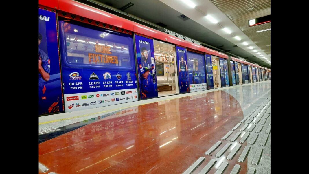 LSG Unveils Vibrant Metro Wrap in Lucknow to Boost Cricket Culture