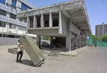 Ahmedabad Iconic Navrangpura Bus Stand Demolition Begins