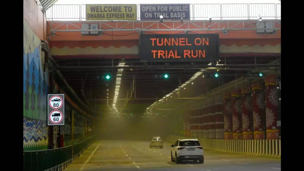 Dwarka Tunnel Offers New Route to Airport