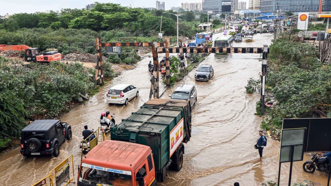 Pune Faces Safety Risks from Blocked Drains on Highway