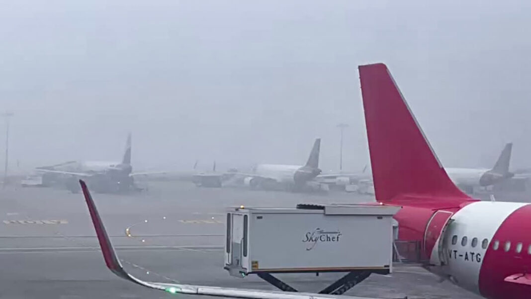 Delhi Heavy Rain Disrupts Life Flights Affected