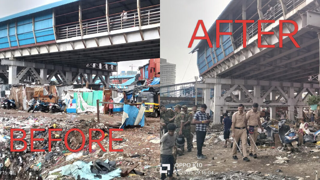 Western Railway clears land near Tansa in Bandra