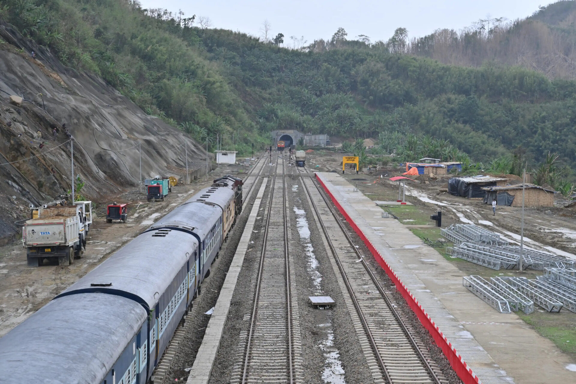 Mizoram Railway Line Nears Completion with New Services Proposed