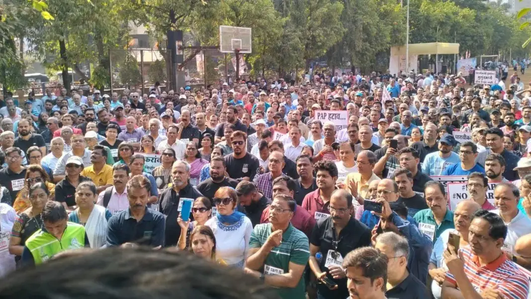 Mulund Residents Protest Dharavi Rehabilitation Project in Their Area