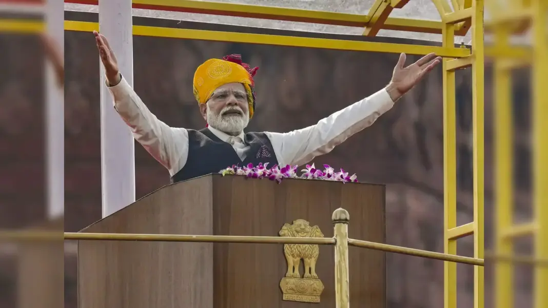 PM Modi CMs Chart Developed India 2047.