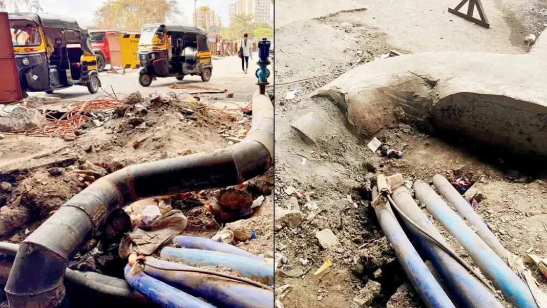 Versova Roads Unsafe as Wires Lie Exposed After BMC Works