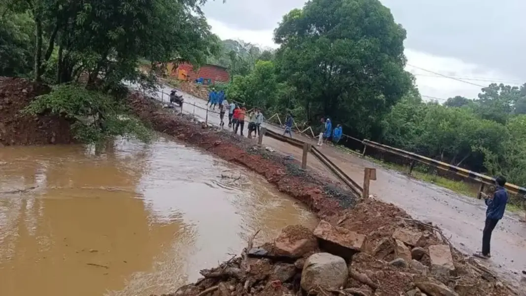 Goa-Belagavi Route Severed as Heavy Rain Submerges Haltar Bridge