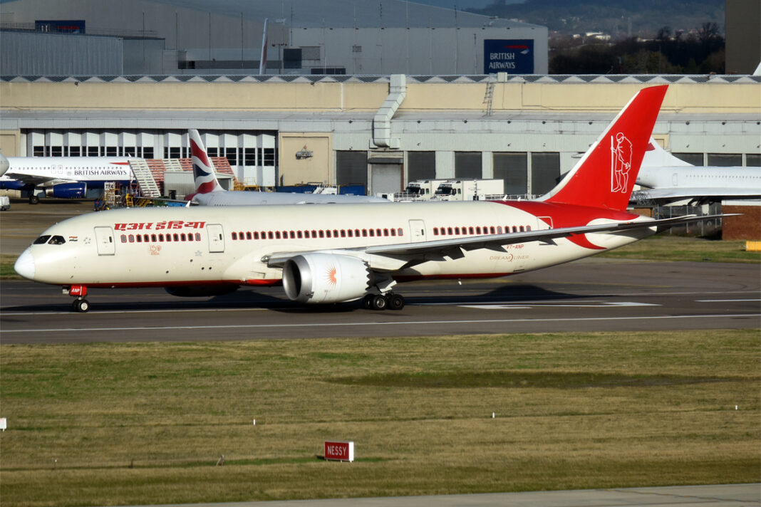 Air India Boeing 787 from Tokyo to Delhi Diverted Mid-Flight