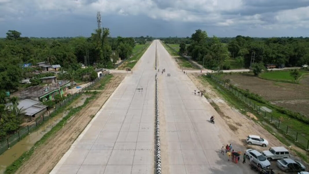 Assam’s First Emergency Airstrip on NH-2 Near Moran Nears Completion