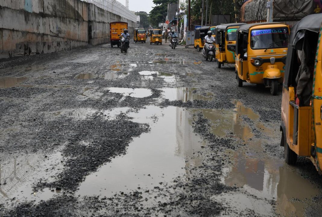 Chennai Tondiarpet Roads Crumble Amid Metro Pipeline Delays
