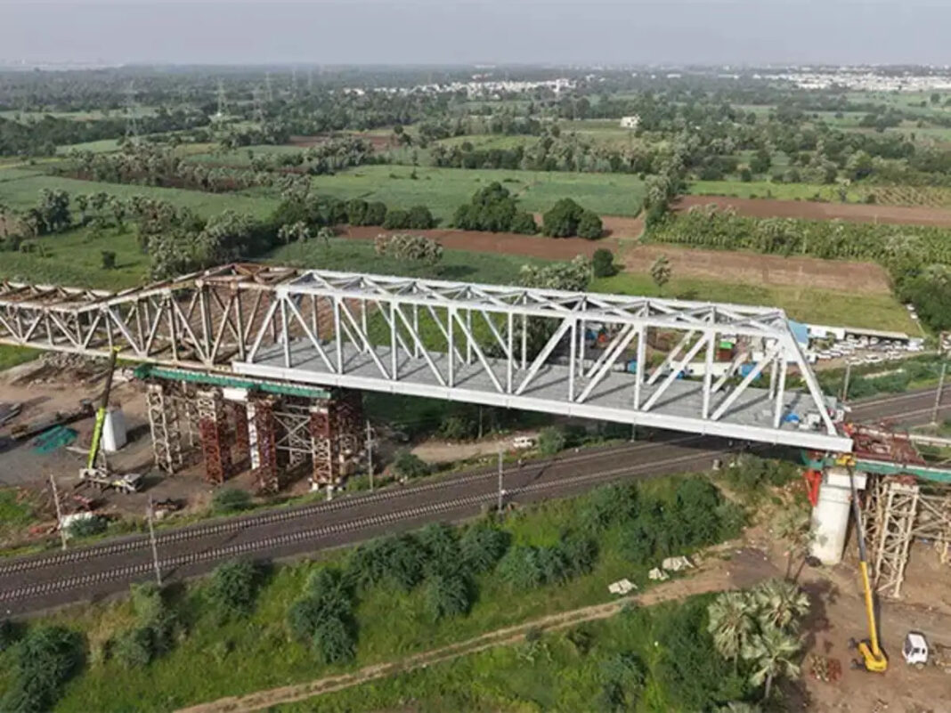Mumbai-Ahmedabad Bullet Train Project Achieves Milestone with New Steel Bridge Near Bharuch