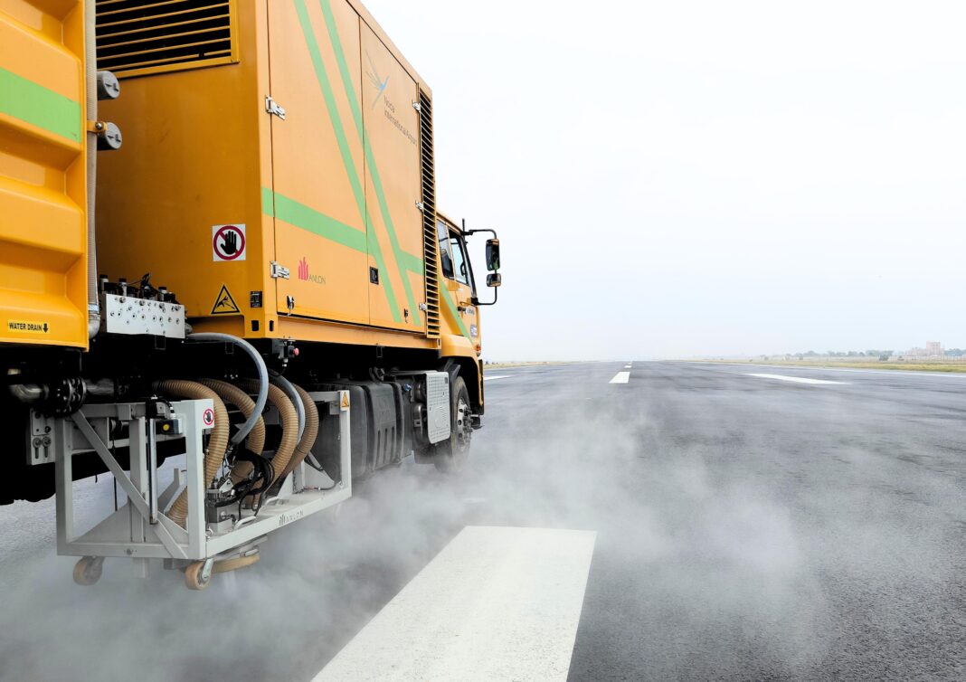 Noida Airport Launches India‑Built Runway Cleaning Machine