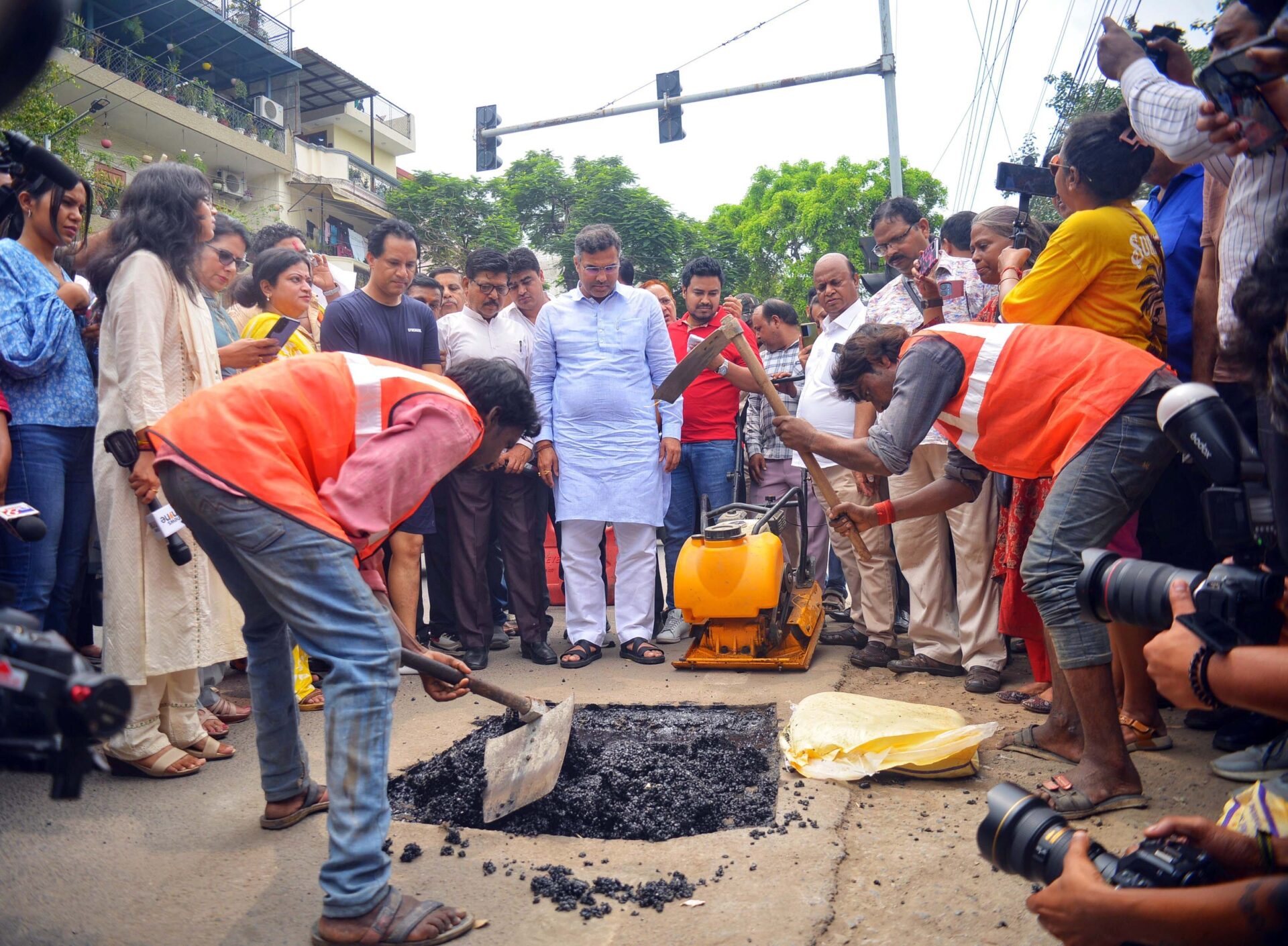 PWD launches 24-hour pothole fix mission across Delhi roads