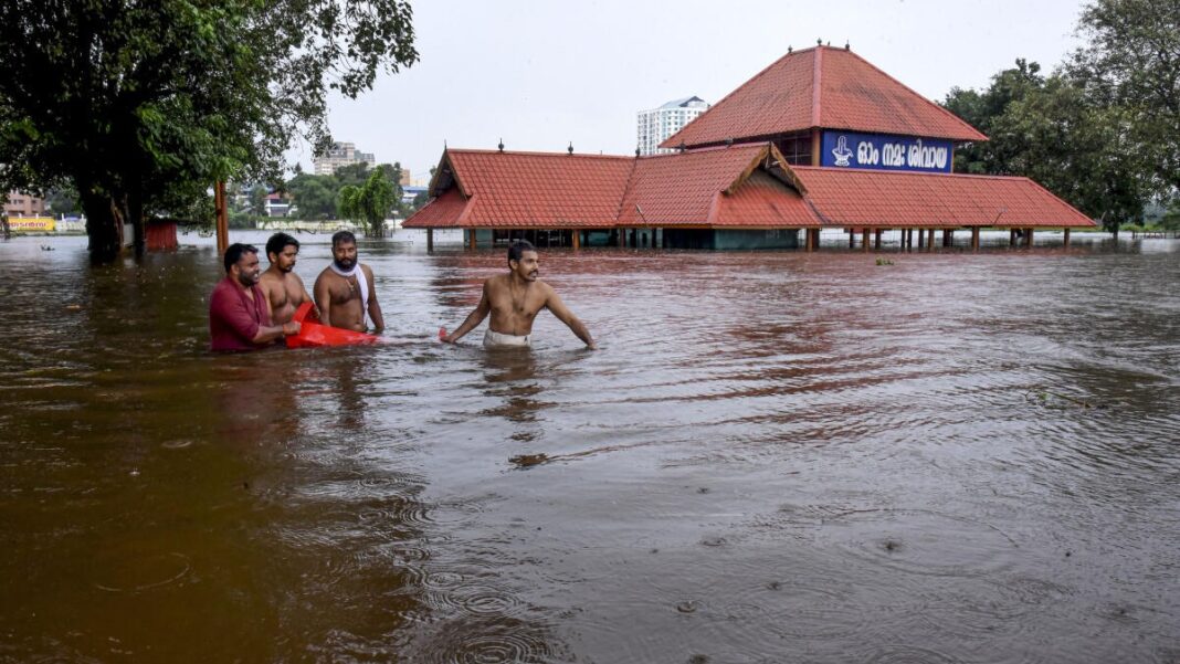 Kerala on orange alert with rivers rising and landslips