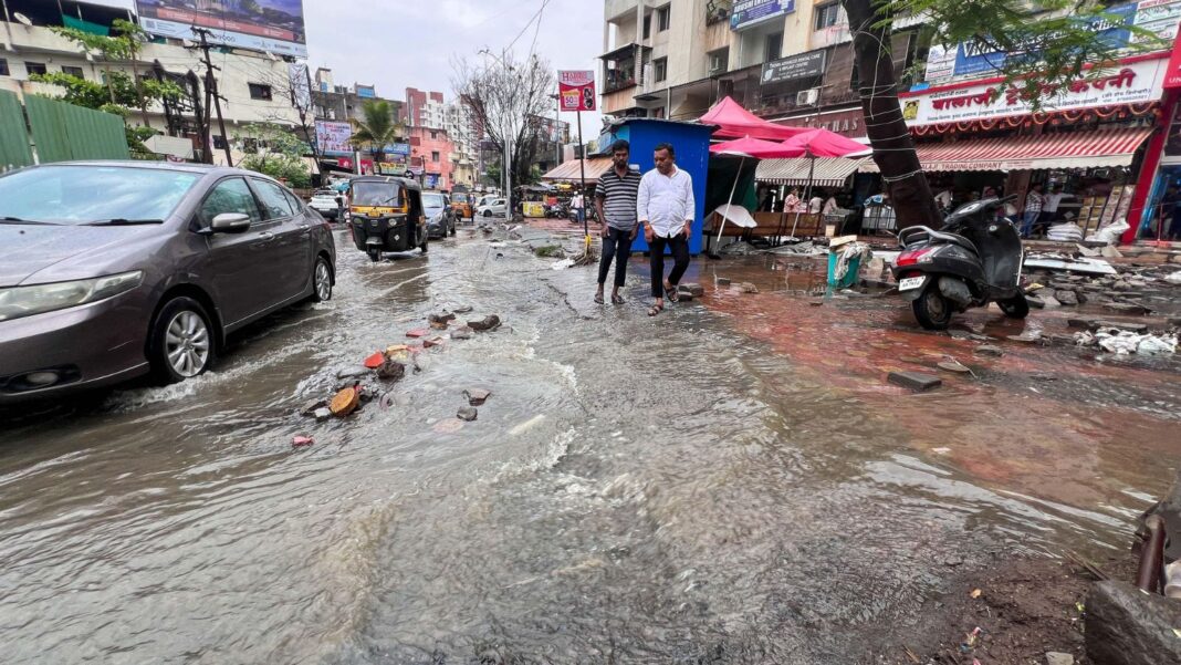 Pune Roads Submerged After Short Rainfall