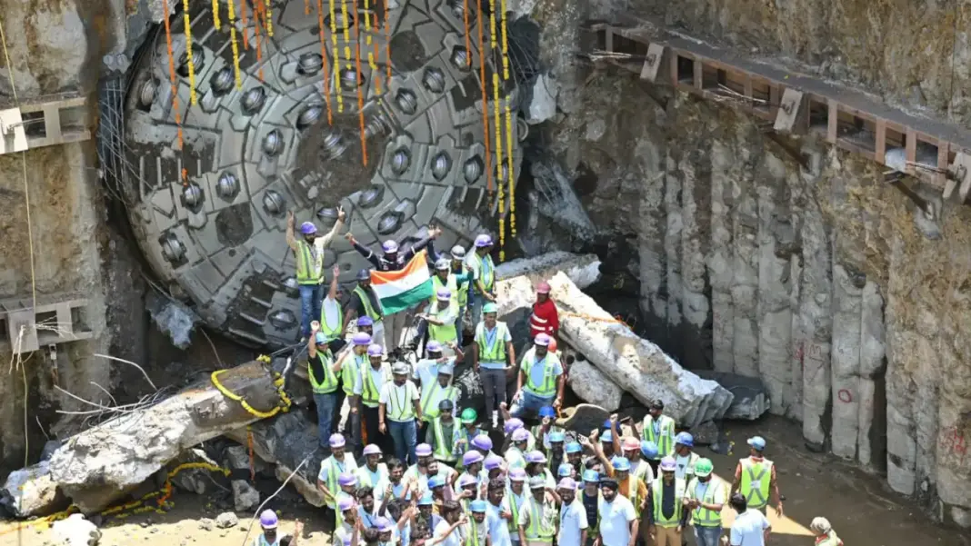 Mumbai Metro Line 7A Marks Major Milestone With Tunnel Breakthrough To CSMIA
