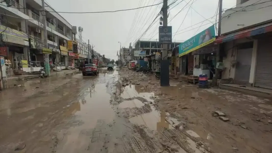 Mohali’s VIP Roads Crumble As Monsoon Reveals Civic Failures