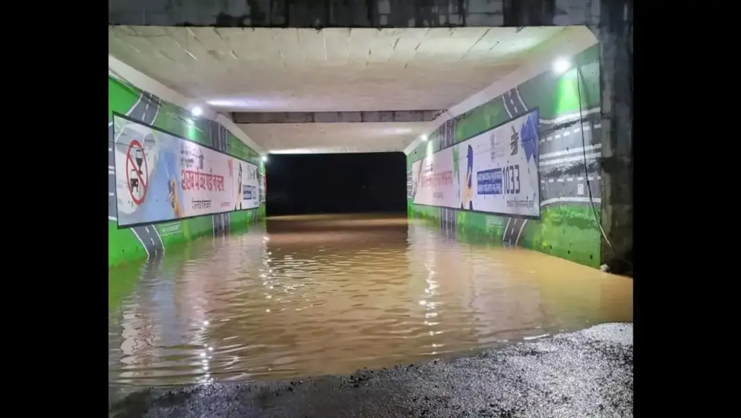 NH-16 Road Kerb Removal Triggers Flooding in Low-Lying City Neighbourhoods