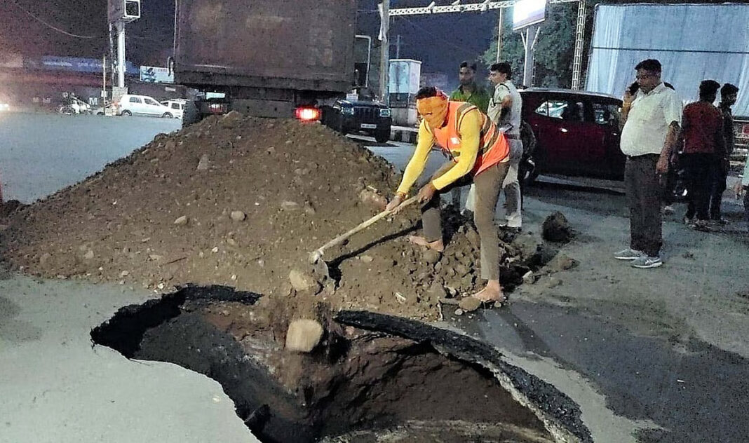Bhopal Road Collapse Sparks Infrastructure Safety Concerns