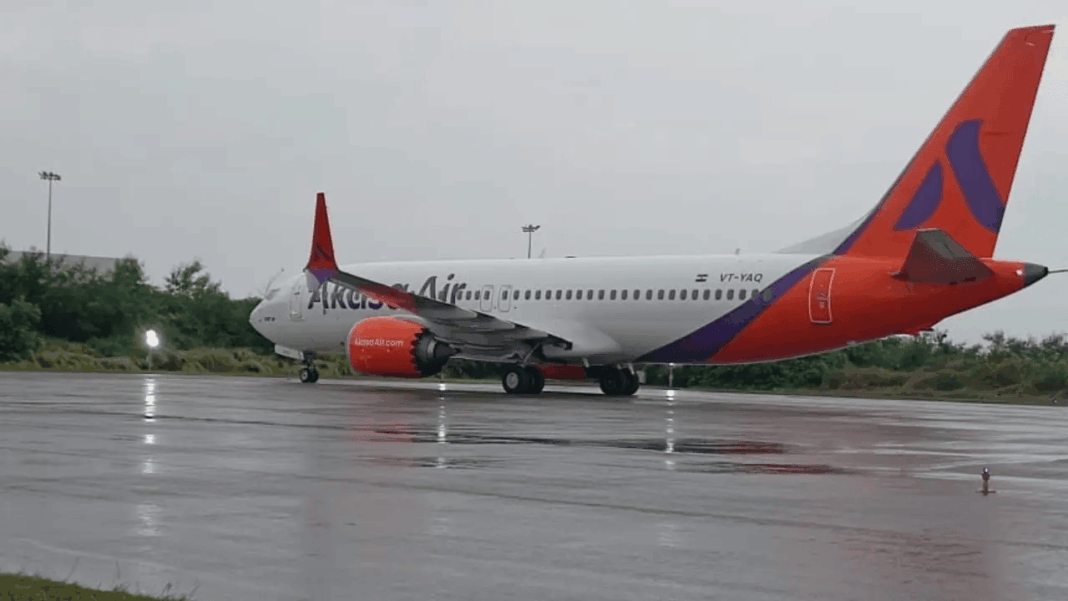 Akasa Air aircraft inspected after ground handling truck incident