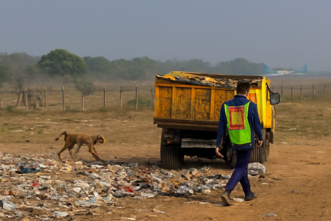Stray Dogs and Bird Strikes Prompt PMC Cleanup Near Lohegaon Airport Area