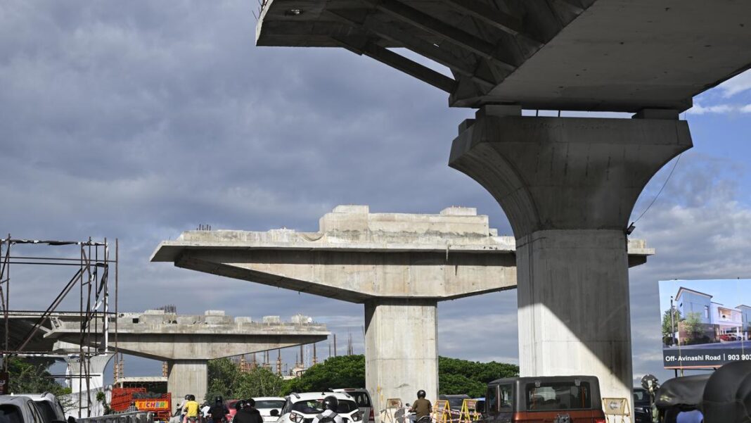 Coimbatore Flyover Work Stalls As Legal Obstacle Halts Ramp Construction Near PRS