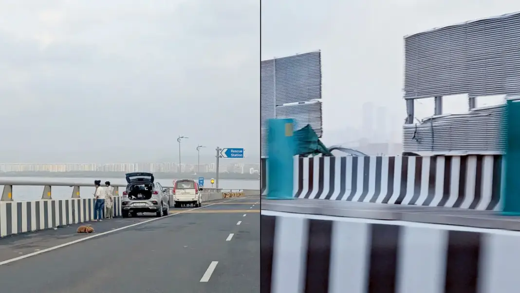 Mumbai Atal Setu Plagued By Panel Damage And Illegal Vehicle Stops
