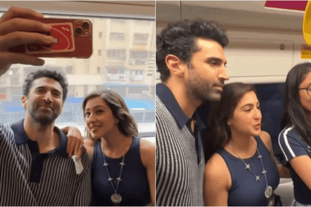 Mumbai Metro Turns Star Stage for Sara and Aditya Promo