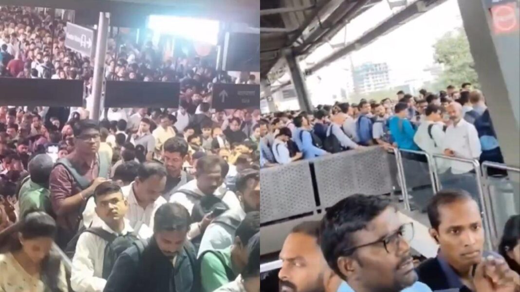 Mumbai Metro Glitch at Ghatkopar Sparks Peak Hour Rush Panic