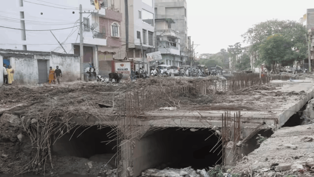 Patna Smart Road Over Mandiri Drain Nears Completion To Ease City Traffic