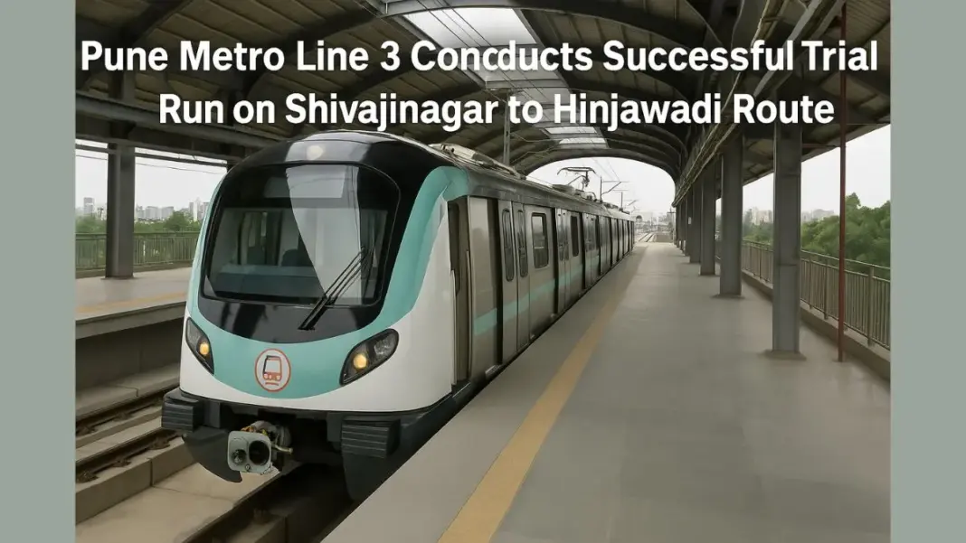 Pune Conducts First Metro Trial from Hinjewadi to PMR Station Successfully