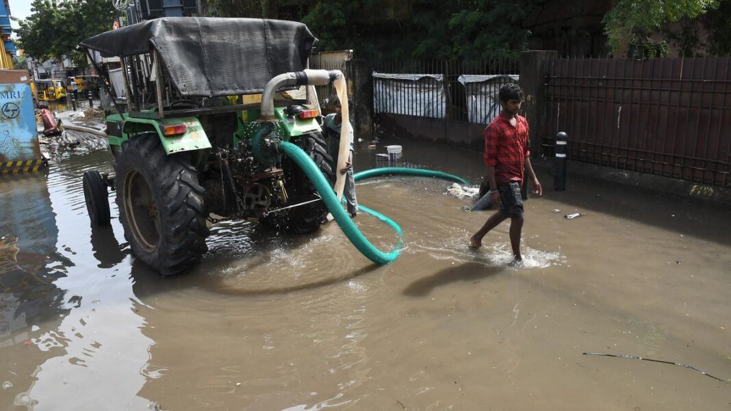 Chennai Drain Work Delay Causes Waterlogging on Neelankarai Main Roads