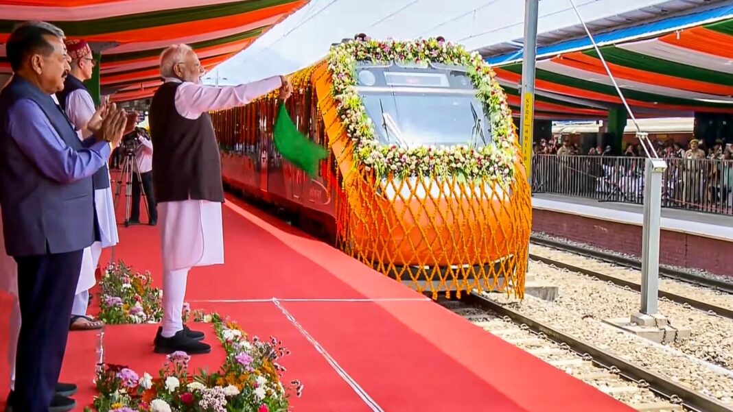 Srinagar Katra Vande Bharat flagged off transforms Kashmir connectivity
