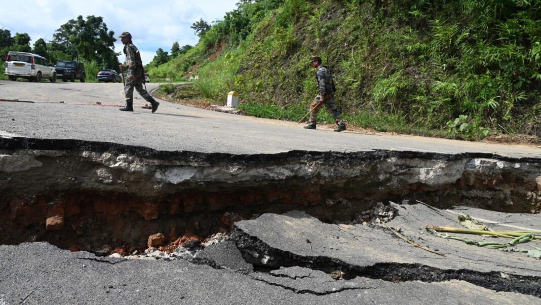 Tripura Disconnected Due to Landslides and Poor Highways Disrupting Connectivityv