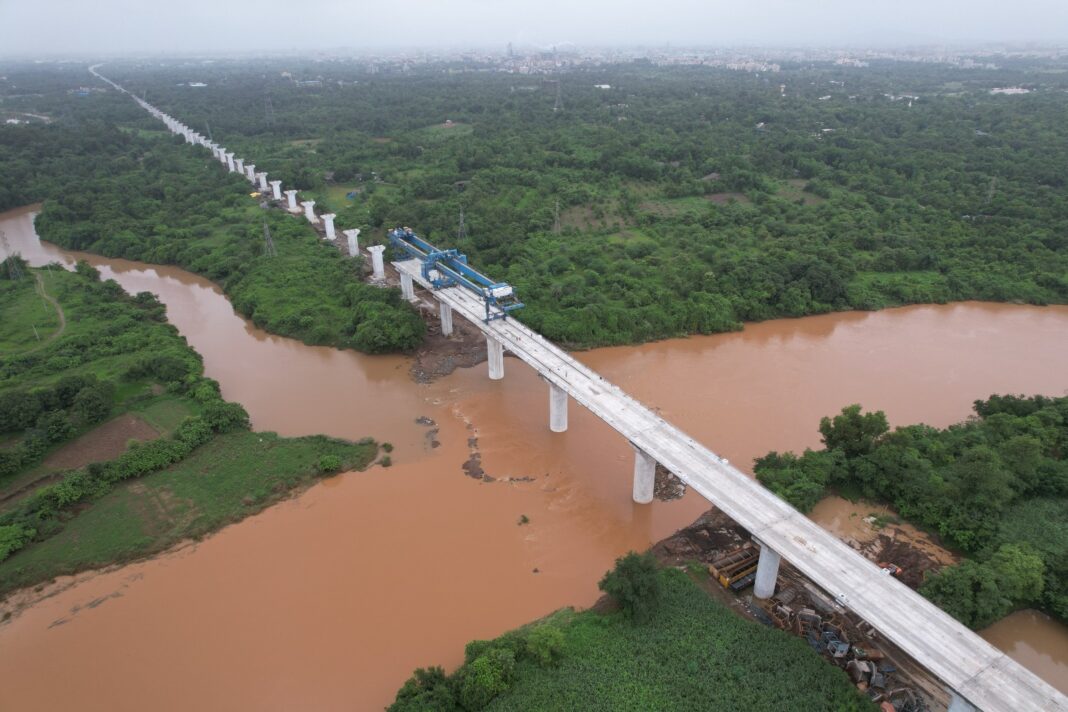 Valsad Completes Fifth and Final River Bridge for Bullet Train Project