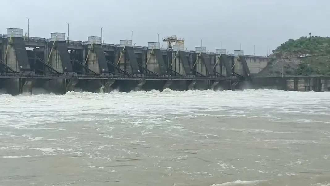Madhya Pradesh 12 Gates Of Bansujara Dam Open Amidst Flood Like Situation From Heavy Rains