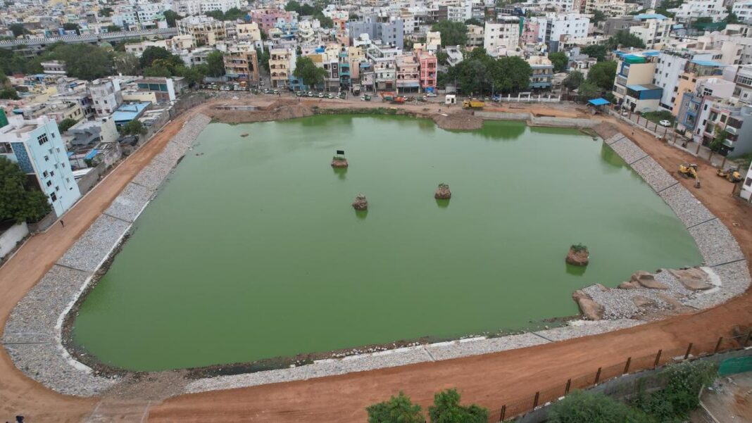 Hyderabad Lake Revival Gains Momentum as Bathukamma Kunta Begins to Fill After Decades