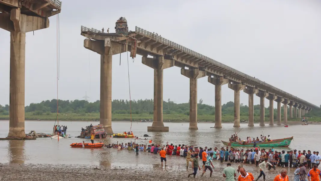 Vadodara Bridge Collapses Raising Alarm Over 43 Year Old Infrastructure