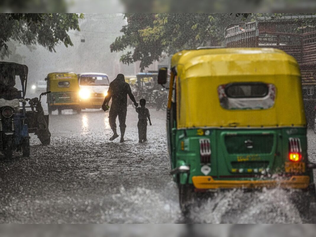 Delhi drenched as heavy rains bring relief IMD issues yellow alert for NCR