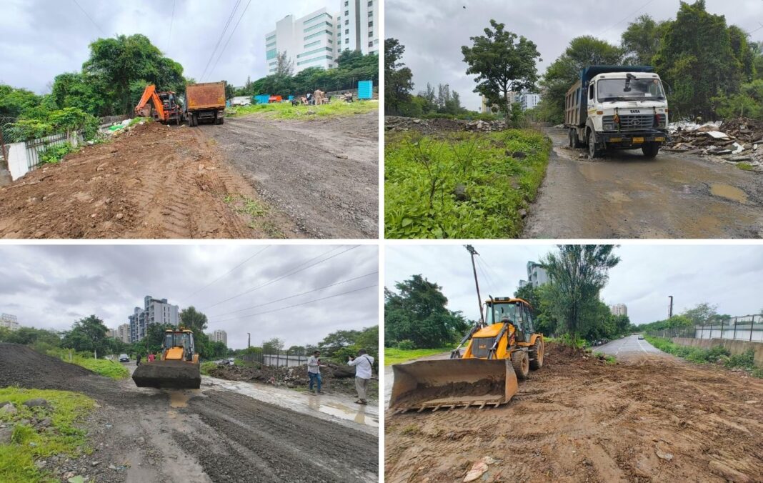 Maharashtra PMRDA clears encroachments to open Hinjawadi Laxmi Chowk road in major traffic relief move