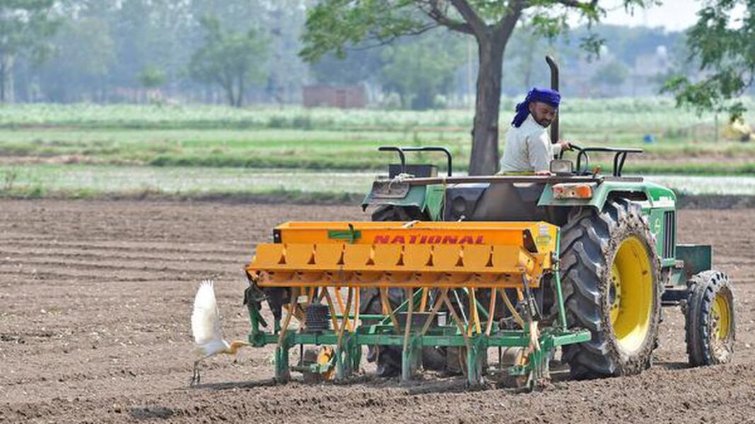 Ludhiana farmers adopt tractor-seeder to boost paddy cultivation efficiency